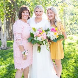 yellow mini wrap dress